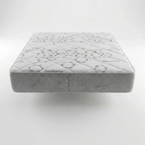 Vista lateral del Colchón BIBI Exclusive de 28 cm de grosor con tapizado superior acolchado y base reforzada.