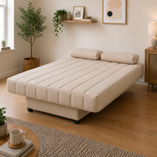 Sofá Cama EMMA Clic-Clac 190cm Arcón Integrado