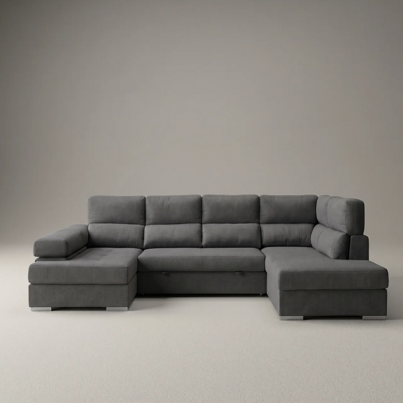 Sofá Chaiselongue FLORA Rinconera 345cm 4-5 Plazas Cama
