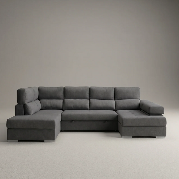Sofá Chaiselongue FLORA Rinconera 345cm 4-5 Plazas Cama