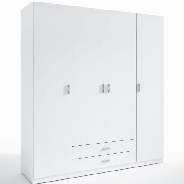 armario 3 puertas color blanco roble gris antracita moderno