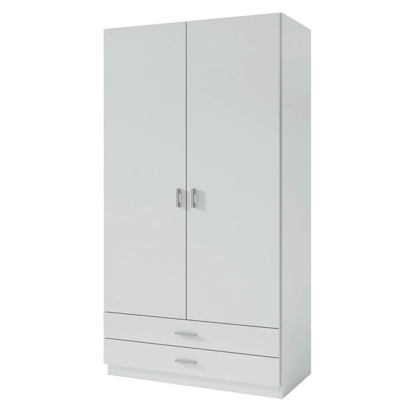 armario 2 puertas colores blanco roble gris antracita moderno