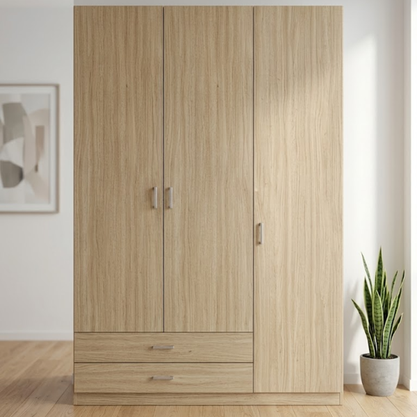 armario cambrian 3 puertas gran capacidad dormitorio matrimonio estructura reforzada